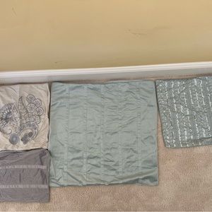 Various sizes of pillow covers